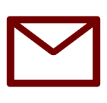 E-mail icône rouge - Illustration Black Birds paris