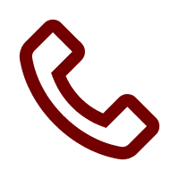 Icône téléphone rouge - illustration black birds paris