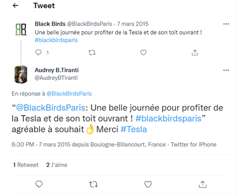 Témoignage Black Birds Paris