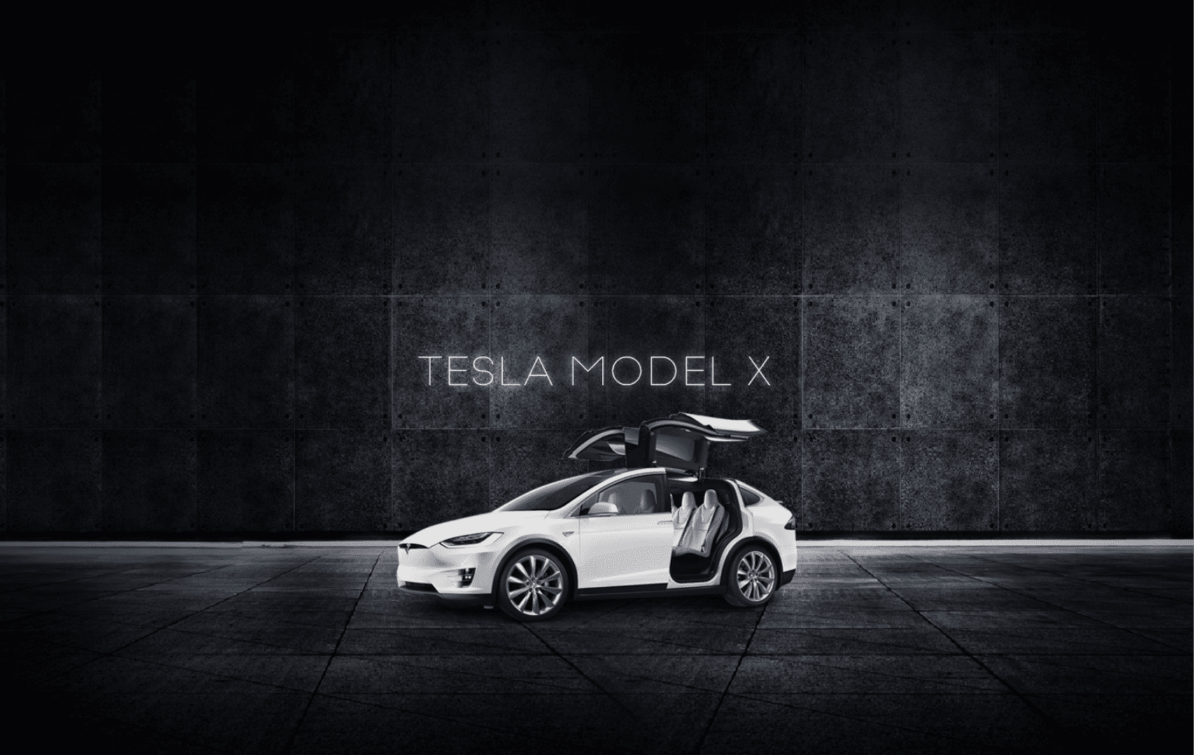 Tesla Model X Modèle Blanc